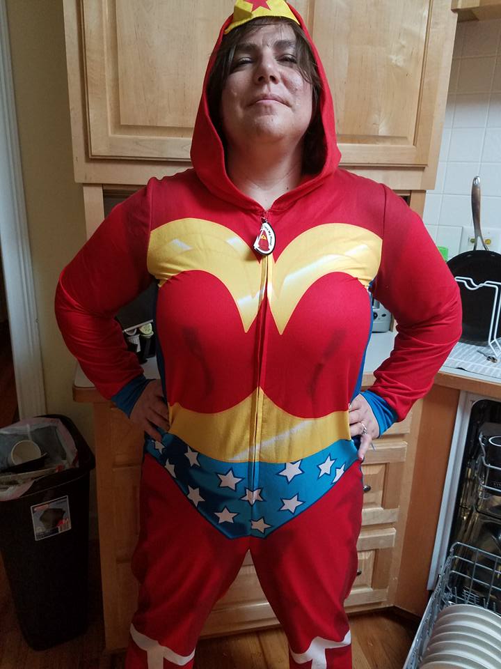 Wonder Woman Onesie Adult Costume